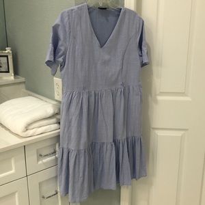Blue nursing queen dress